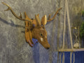 The wise head --Wooden wall hanging- Wall decor- Deer head