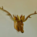 The wise head --Wooden wall hanging- Wall decor- Deer head