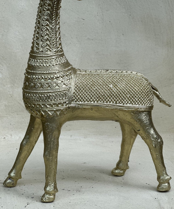 Unique Brass Dhokra Deer Pair Decor — image 4